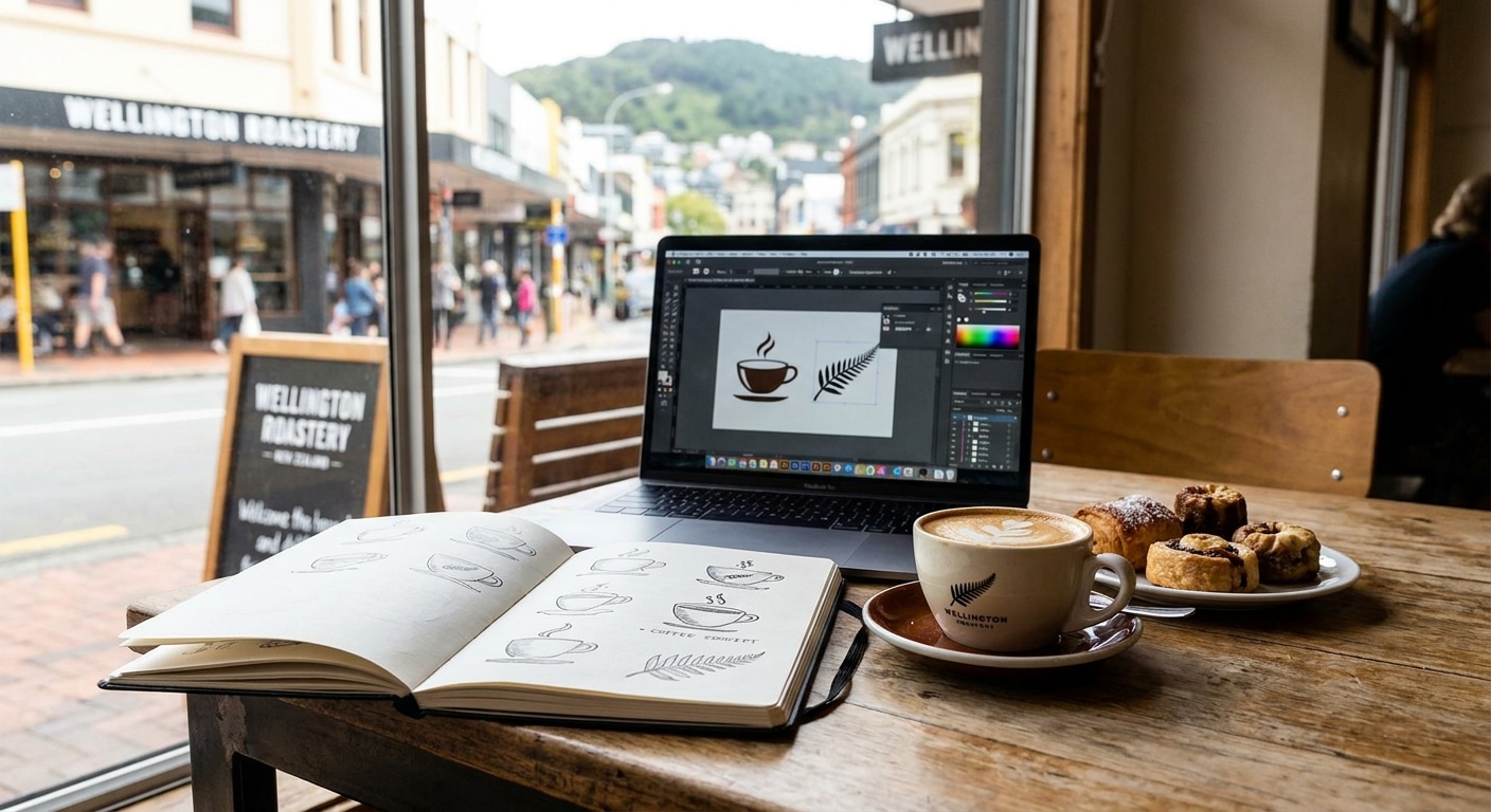 Logo design for cafes and food brands in NZ