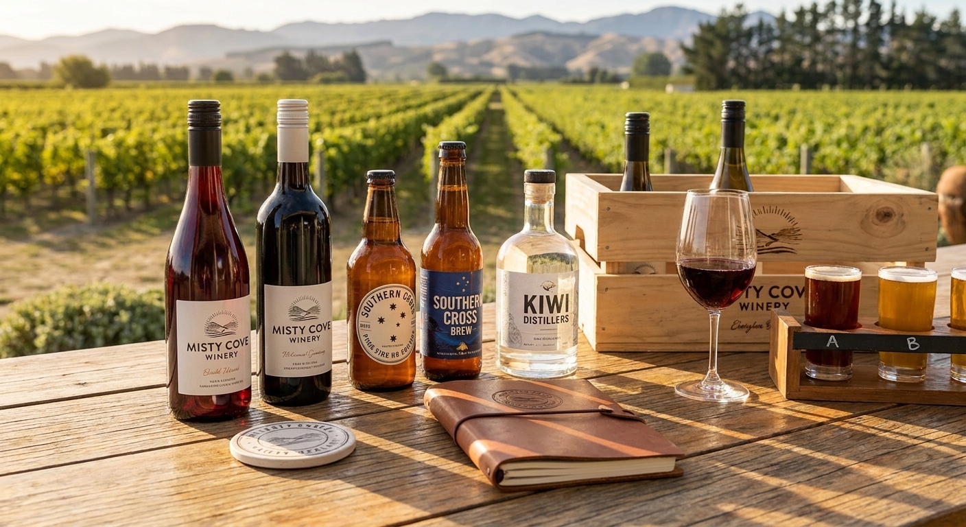 Branding for wineries and craft beverage brands in NZ