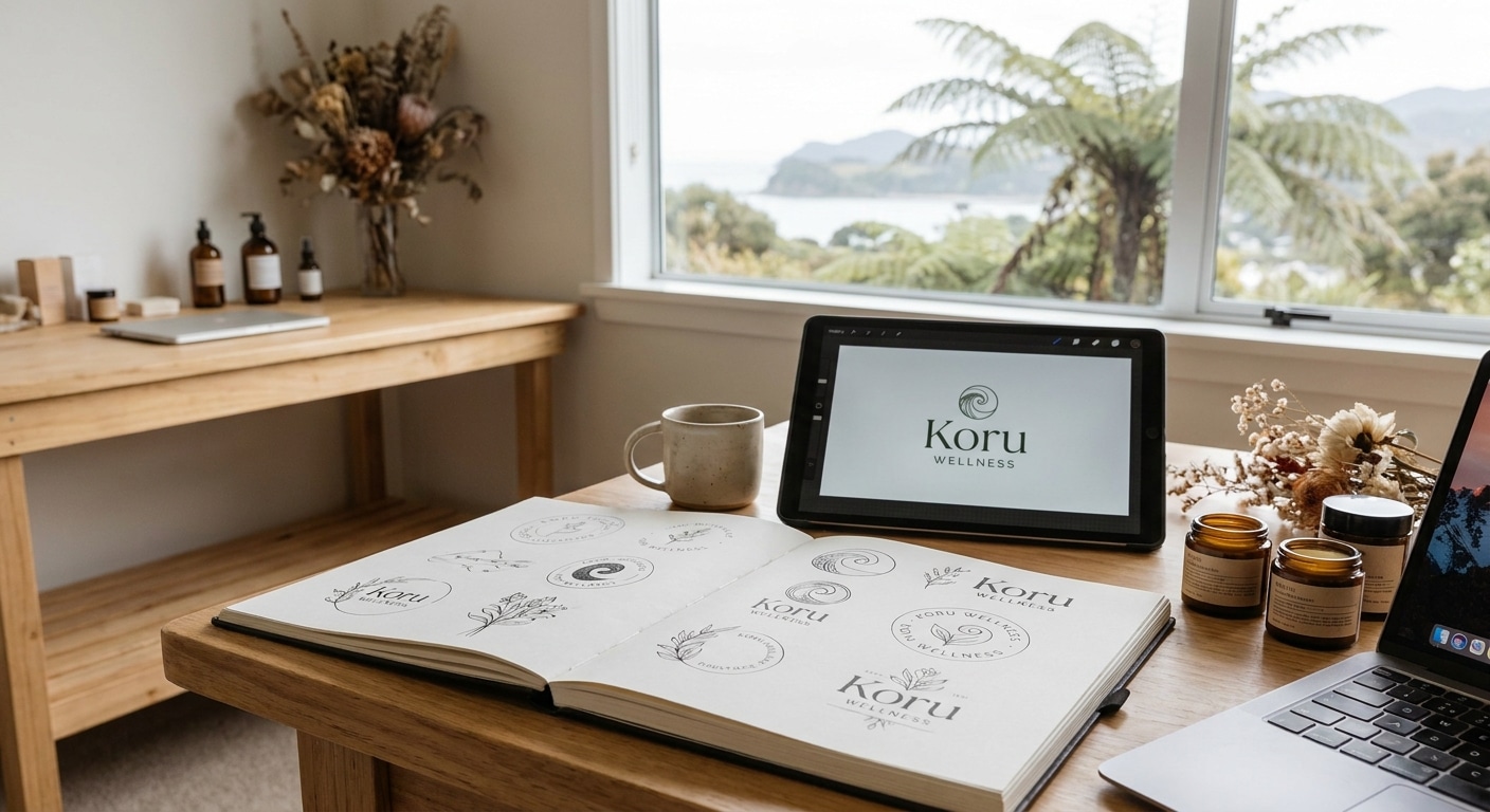 Logo design for beauty and wellness brands in NZ