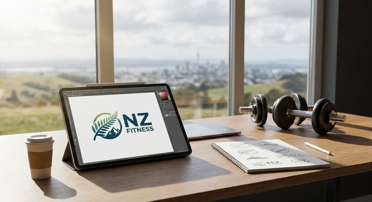 Logo design for gyms and fitness studios in NZ