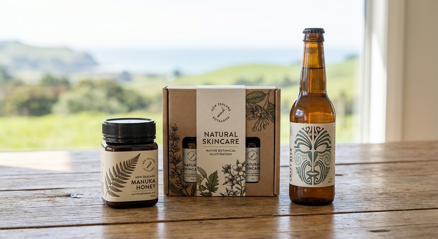Packaging design for NZ product brands