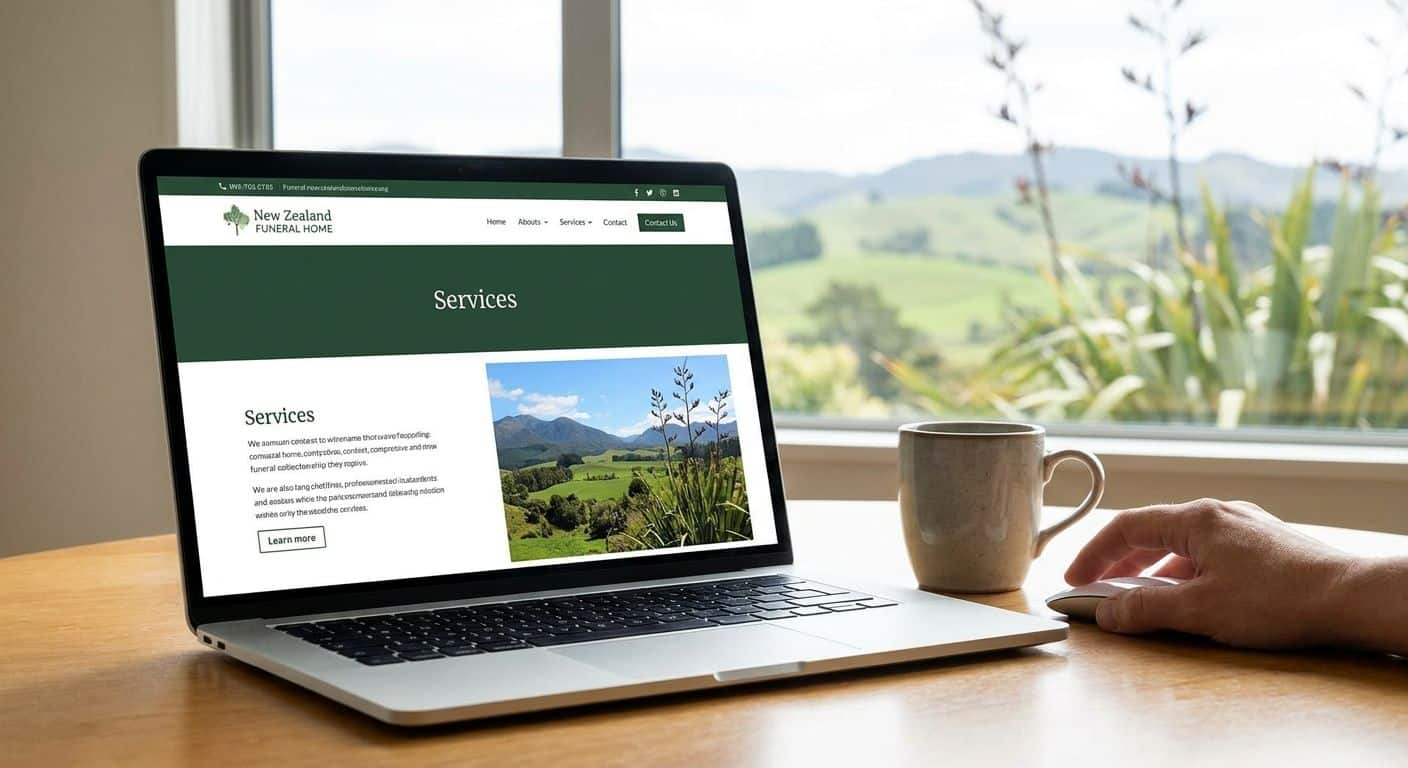 Web design for funeral homes in NZ