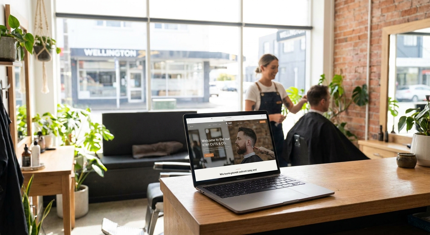 Web design for hair salons and barbershops in NZ
