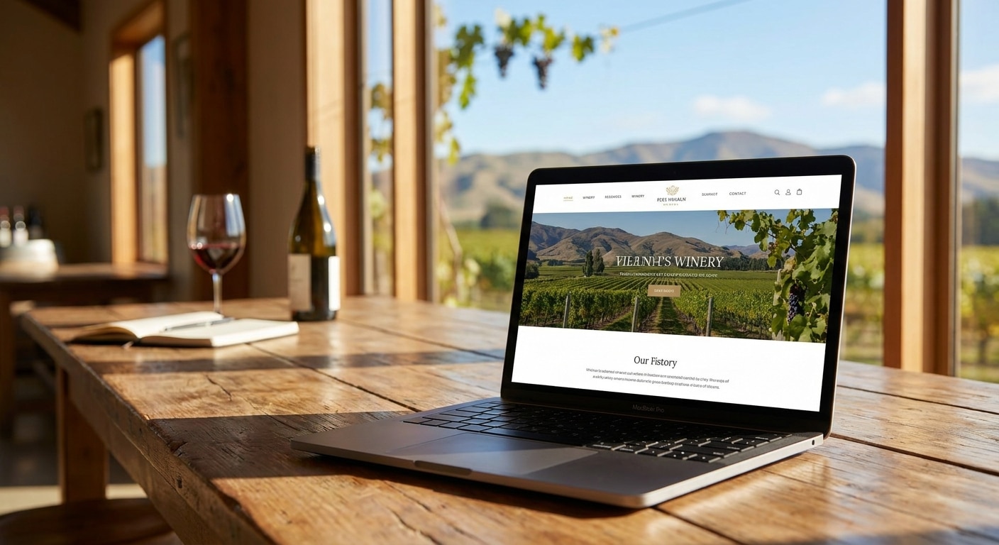 Web design for wineries and vineyards in NZ