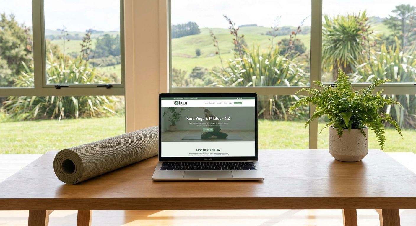 Web design for yoga and pilates studios in NZ
